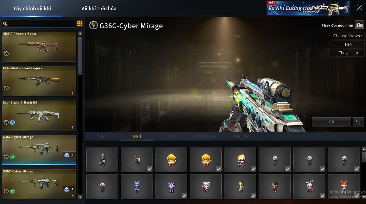 shop acc cf uy tin gia re